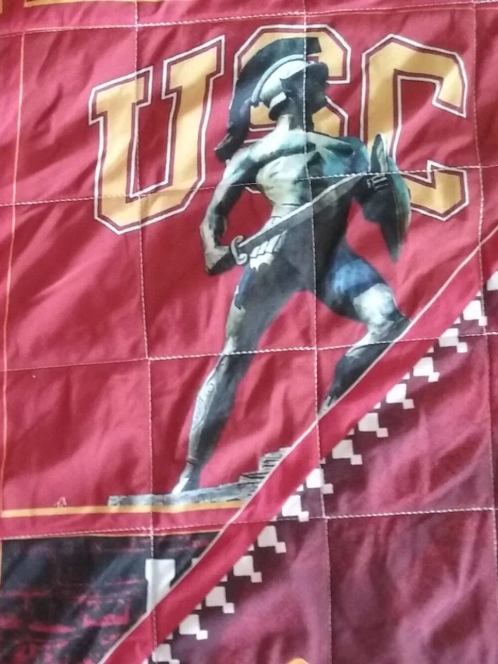USC Trojans Handmade Quilt Dorm Decor